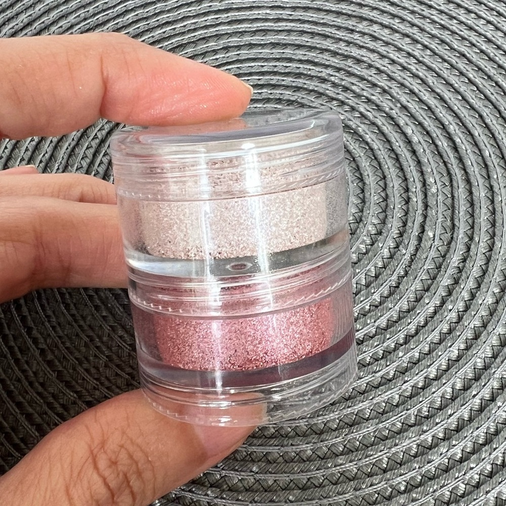Mac Pearl Rose Light Crushed Metallic Pigment Duo Pink Shimmer White